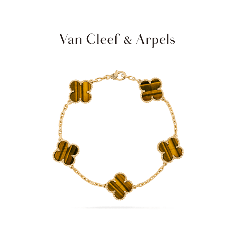 Bracelet Alhambra vintage de haute qualité, tendance et exquis, cadeau d'anniversaire ou de vacances