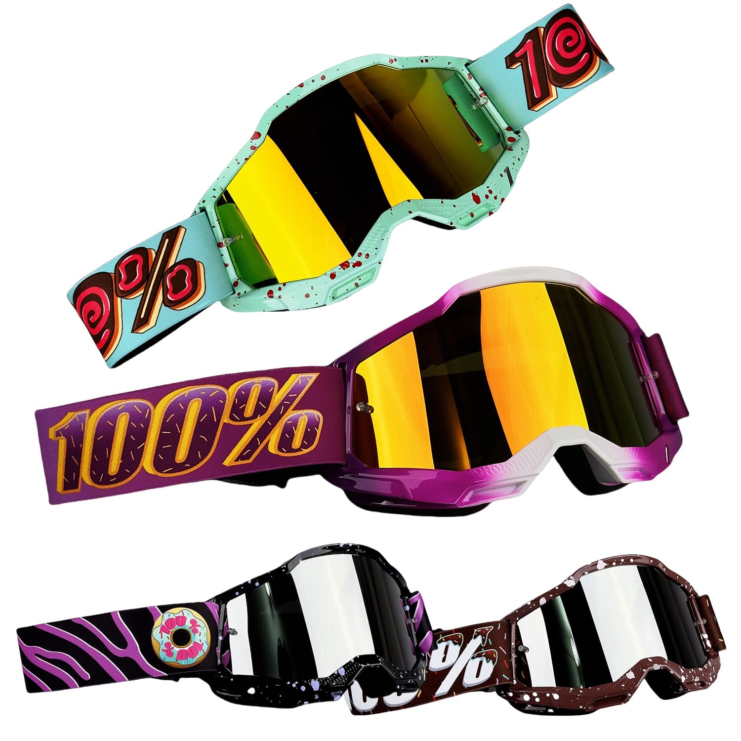 High Quality Donuts, Off-road Riding Bicycle Protective Goggles, Anti Wind And Dust Ski Goggles