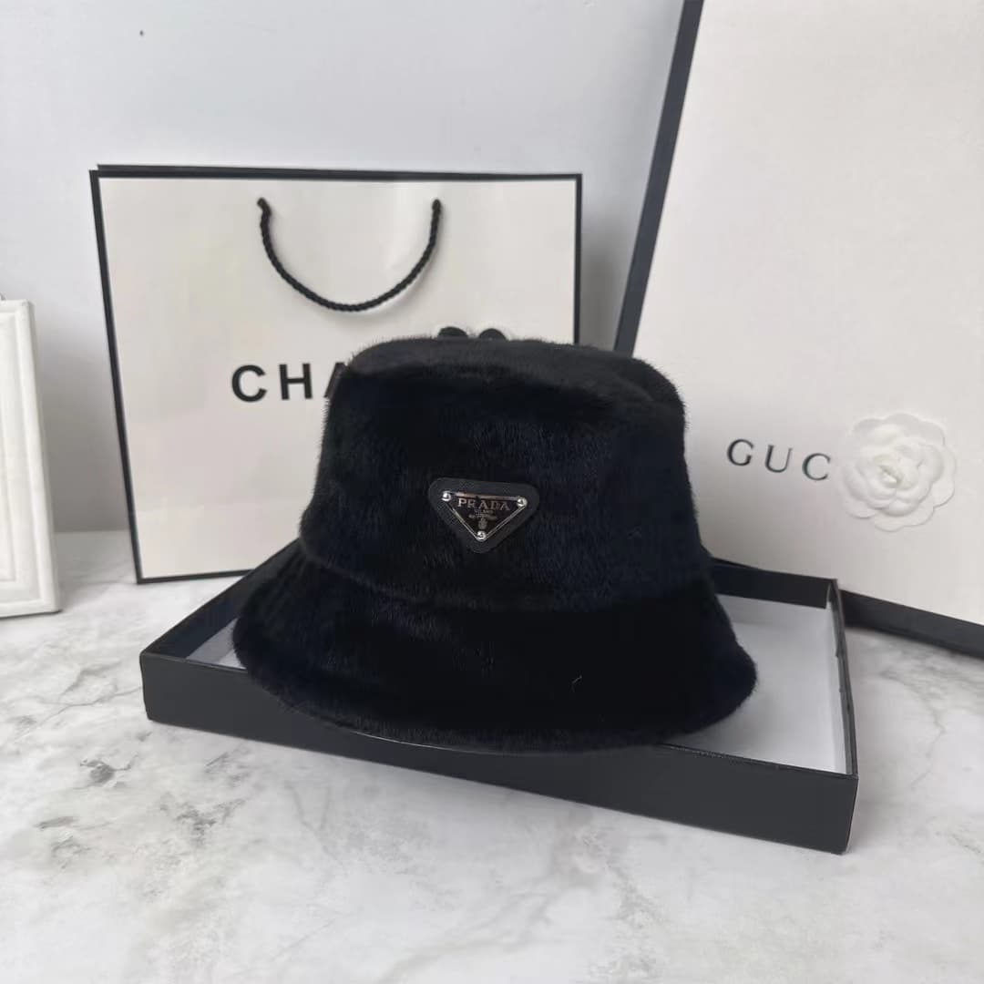 Chapeau de pêcheur automne et hiver, marque de mode, petit chapeau chaud en peluche