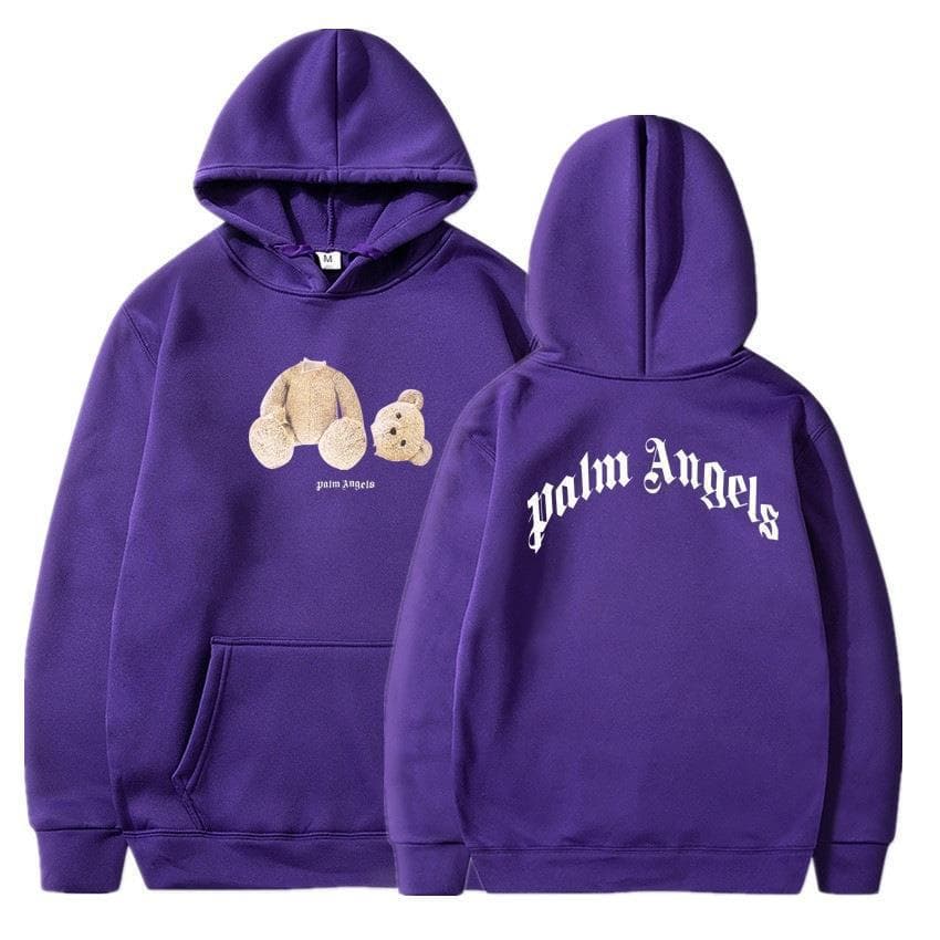 Chaopai palmier Angel Bear anges ours ours en peluche couple imprimé Sweat à capuche