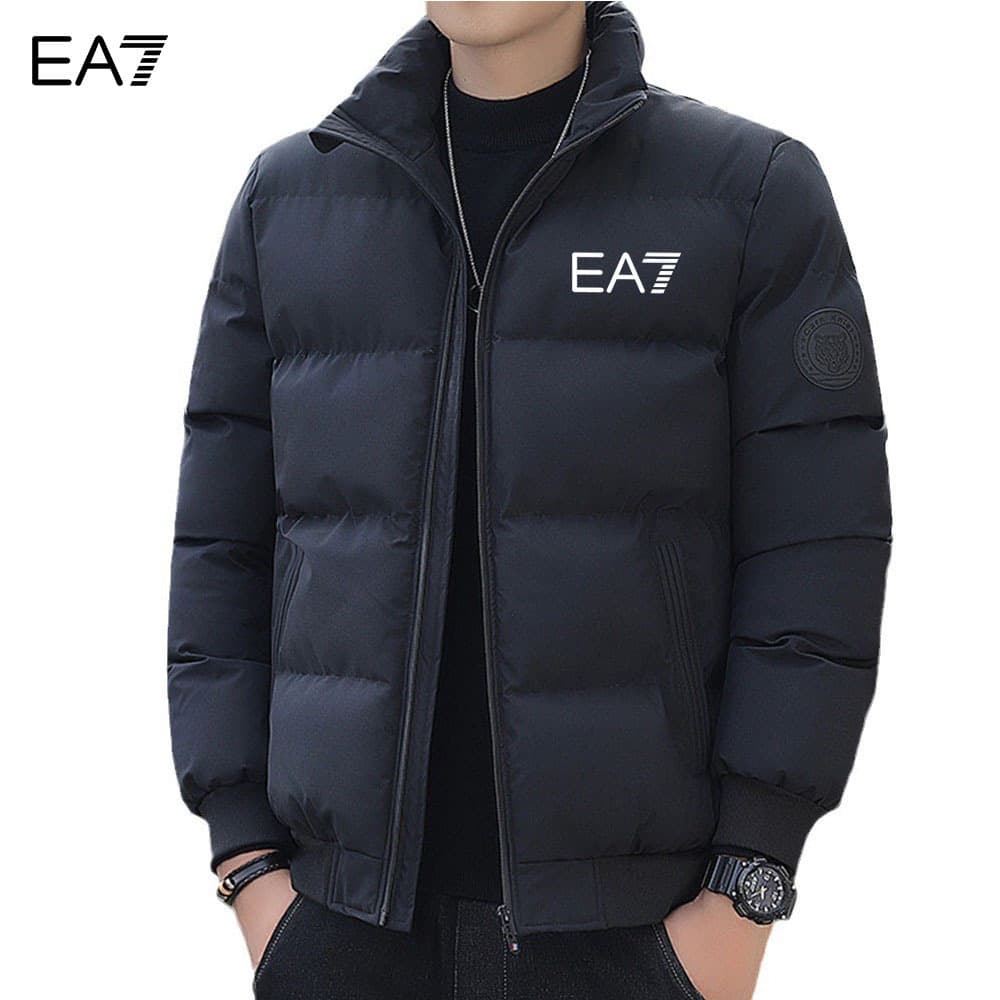 Veste matelassée en coton à col montant pour homme, automne et hiver, épaisse et rembourrée, version coréenne, élégante
