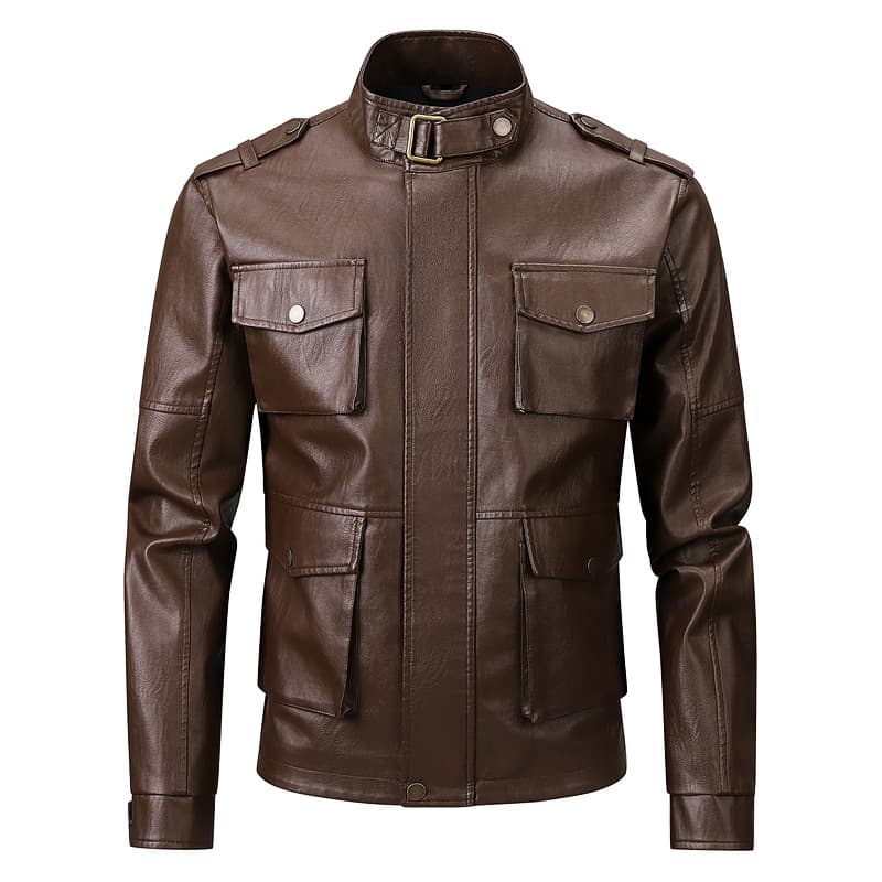 Leather Men's Casual Jacket Stream Slim Fit Handsome Youth Autumn Motorcycle Jacket