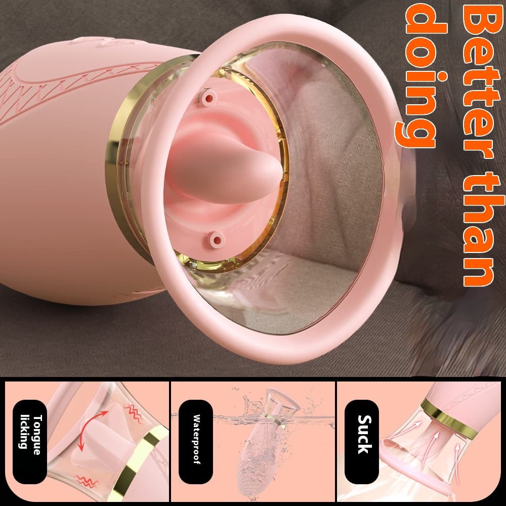 S337 adult products tongue sucking and licking toy vibrator women, second wave artifact for women