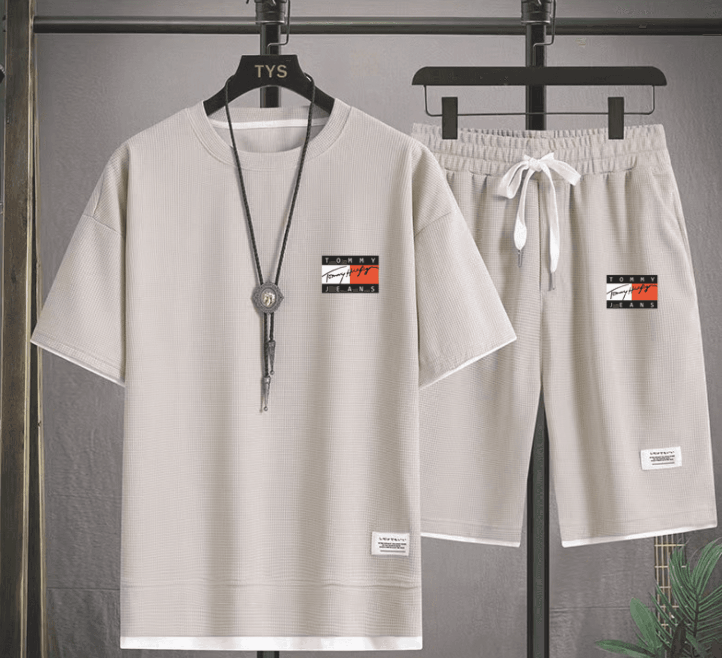 Ensemble d'été à manches courtes + short pour hommes, t-shirt imprimé, ensemble décontracté, ensemble de sport, t-shirt à manches courtes
