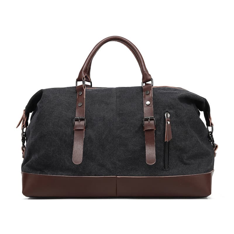Simple men's outdoor large capacity luggage bag, casual men's and women's canvas single shoulder hand-held travel bag, handbag