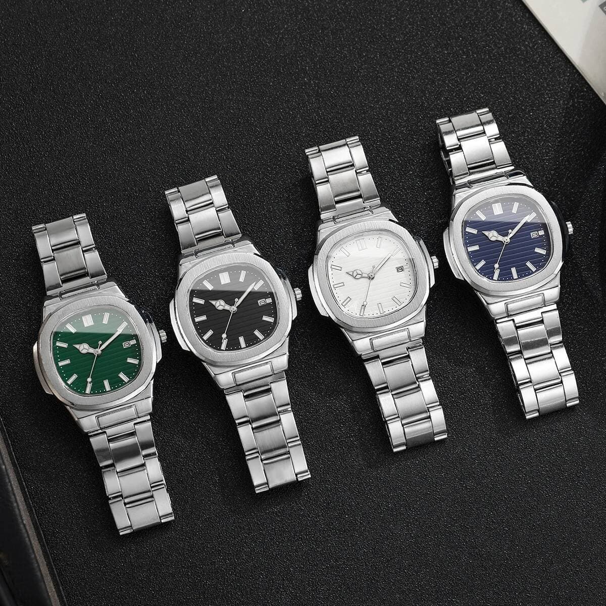 Quartz Watches Classic Simple Men's Business Watch Square Business Strap Luminous Waterproof Fashion Men's Watch