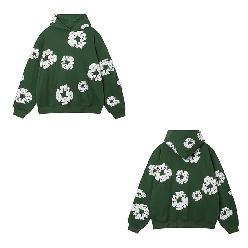 Sweat-shirt ample imprimé mousse, style streetwear hip-hop Y2K, marque de mode européenne et américaine 2026, pull décontracté pour homme et fem