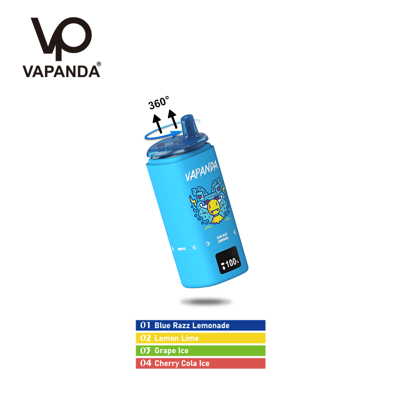 10 pièces 4in1 saveurs variables Vapanda jetable Vape Pod 120K 300K 500K pour une cigarette électronique