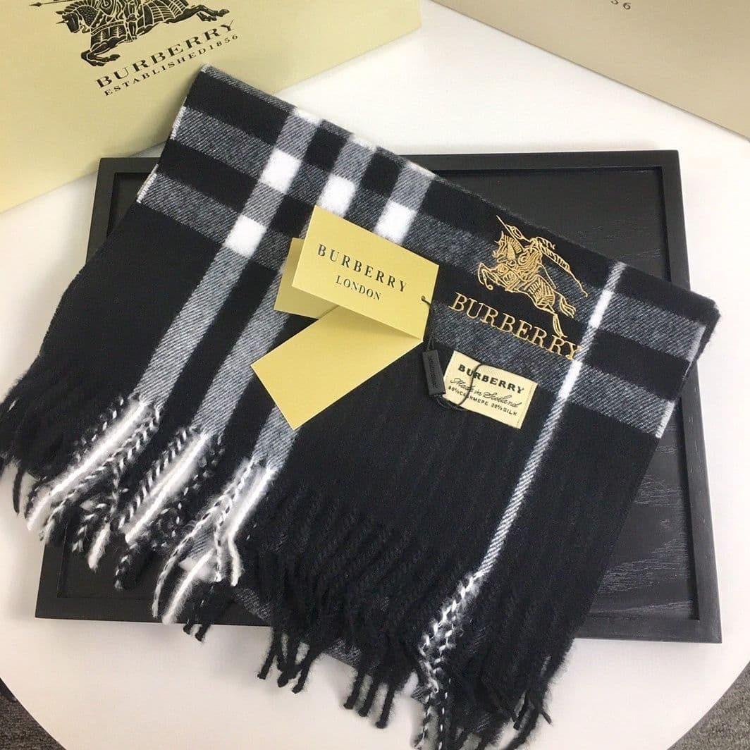 Châle à carreaux décontracté Burberry pour homme et femme, écharpe à franges en imitation cachemire doux pour les déplacements en extérieur