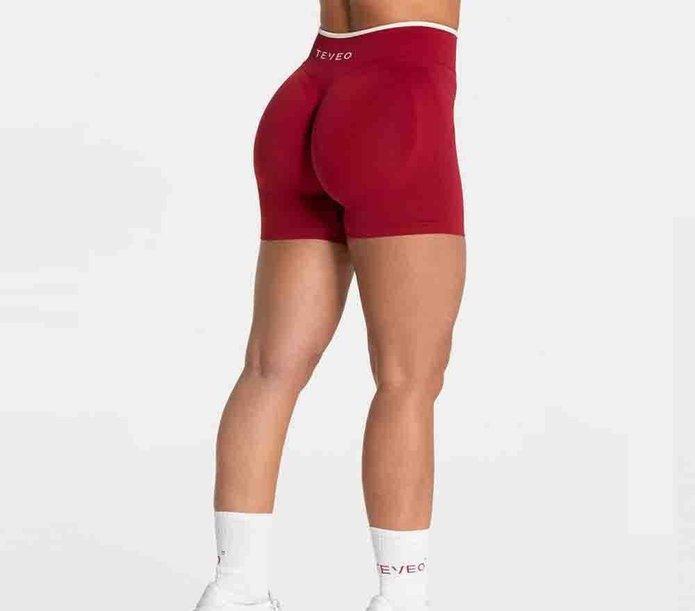 Ensemble débardeur et short de yoga ajusté sans coutures à blocs de couleur - Un article très populaire
