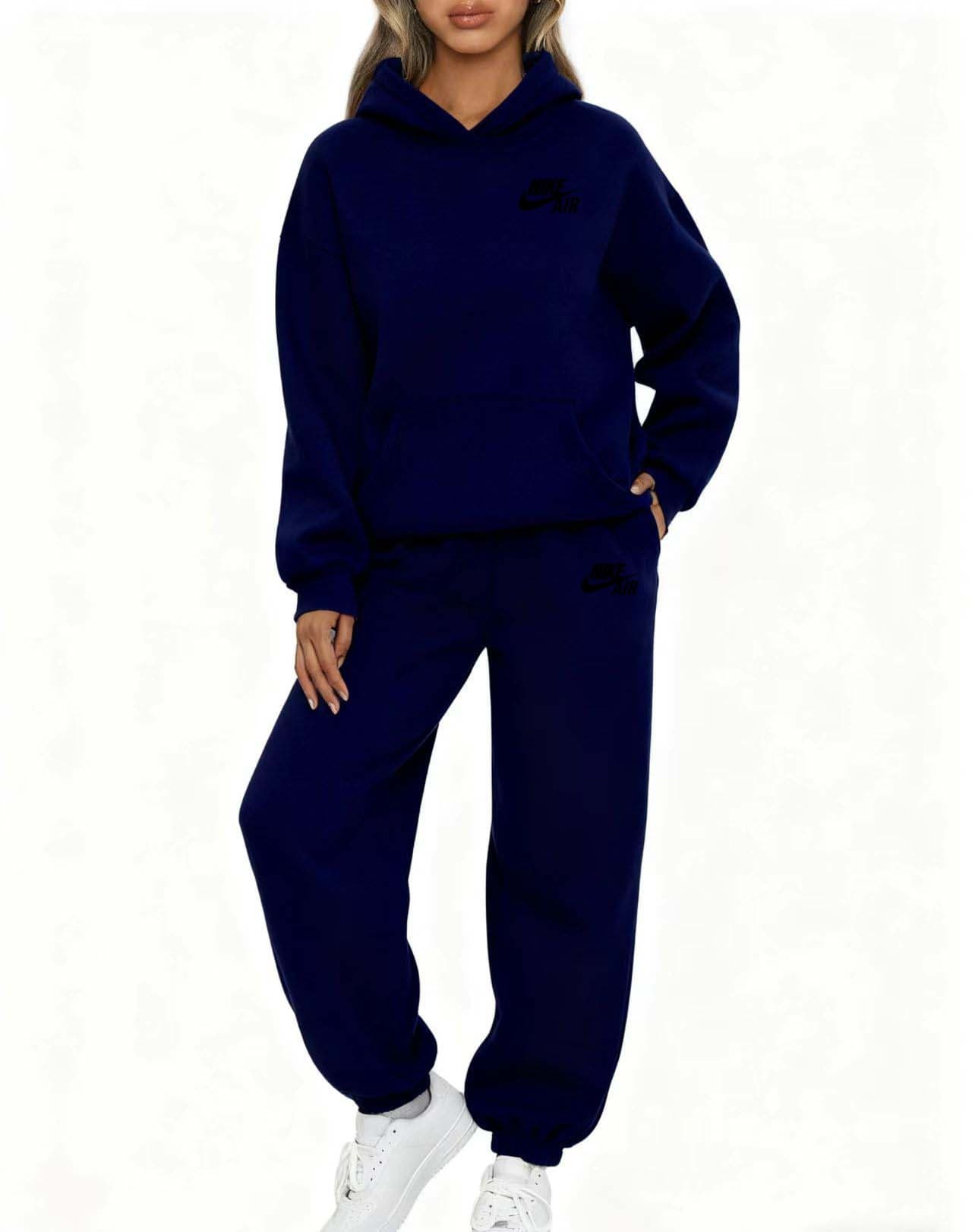 Ensemble sweat-shirt à capuche oversize et pantalon de jogging Nike uni
