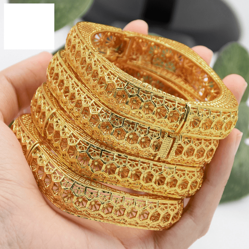 Gold plated square alloy bracelet women's bracelet jewelry