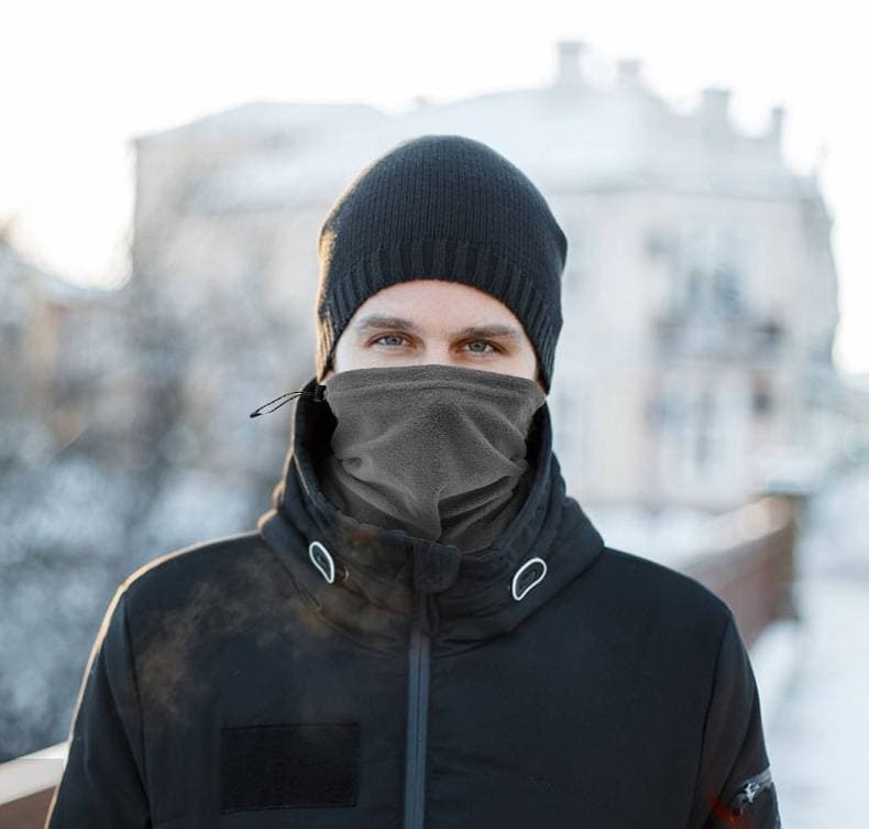 Autumn and winter fleece warm motorcycle riding mask cold wind mountaineering skiing face protection dust mask scarf cover