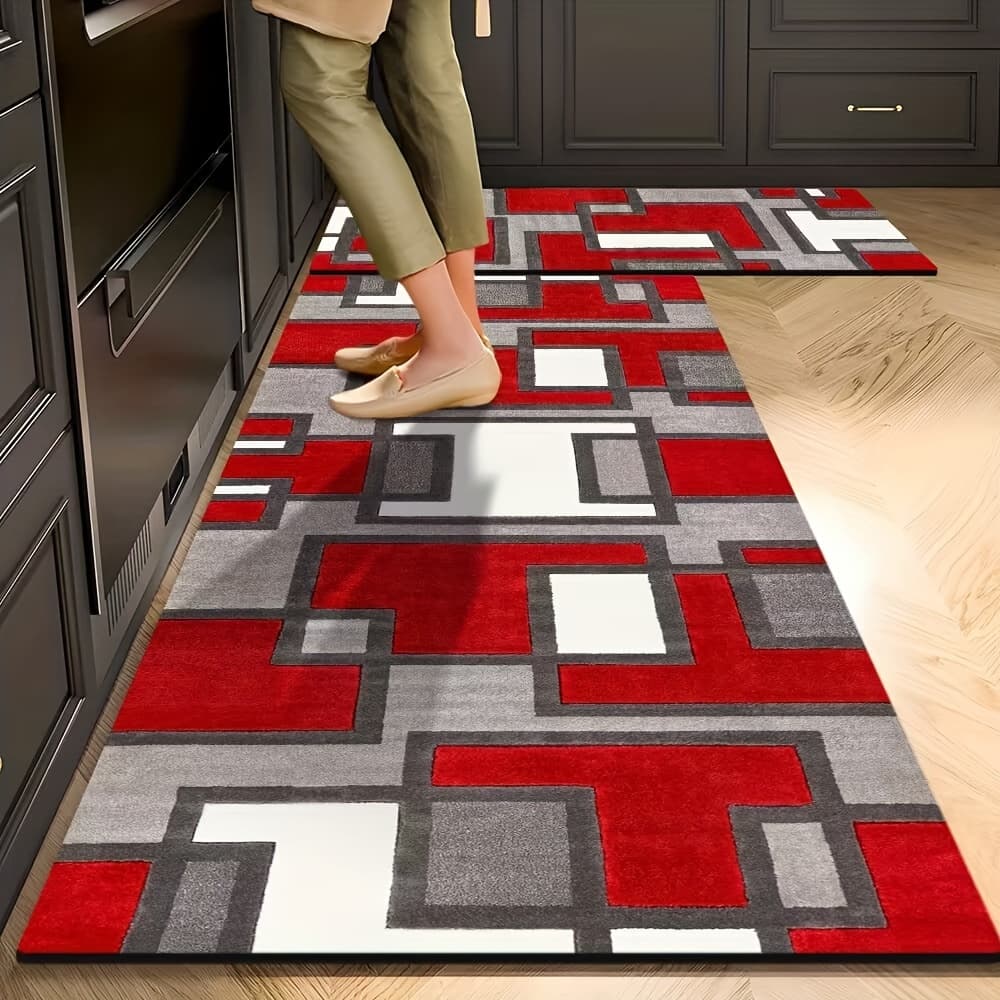 1PC Kitchen Mat Kitchen Entryway Rug Durable Carpet Hallway Mat Machine Washable Suitable For Laundry Rooms & Other Home Decor