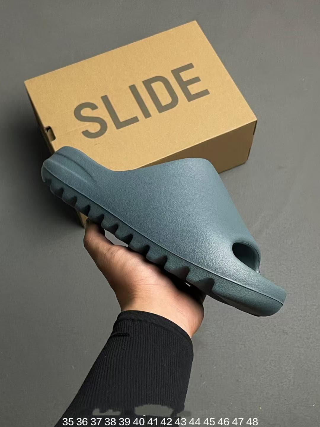 Chaussons Yeezzyy Slide Granite confortables et polyvalents en EVA pour hommes et femmes