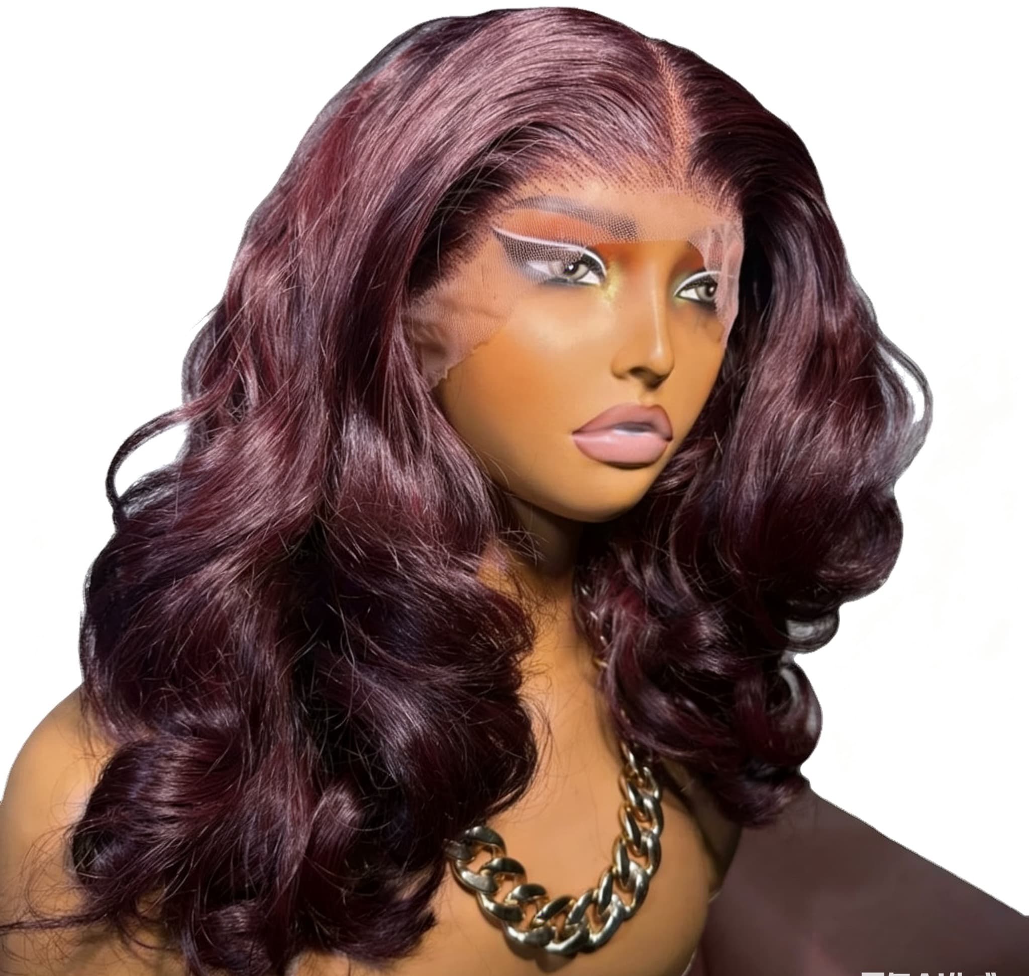 High Quality 13x4 Double Drawn Raw Virgin Bouncy Wave Humans Hair Wig For Women