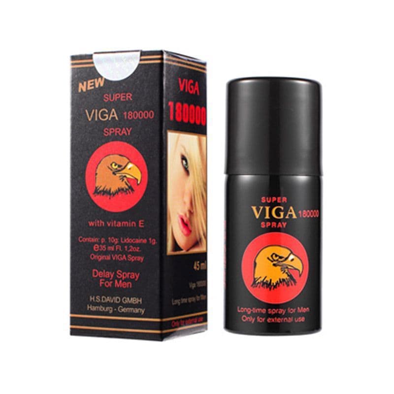 Overseas Genuine SUPER VIGA 180000 Delay Male Long-lasting Time Control Spray