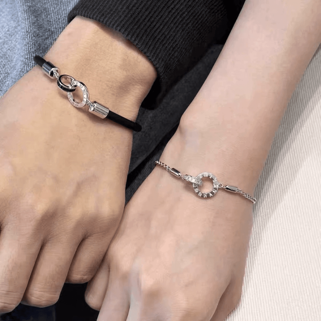 Valentine's Day gift Time lover small rubber band couple bracelet love token
