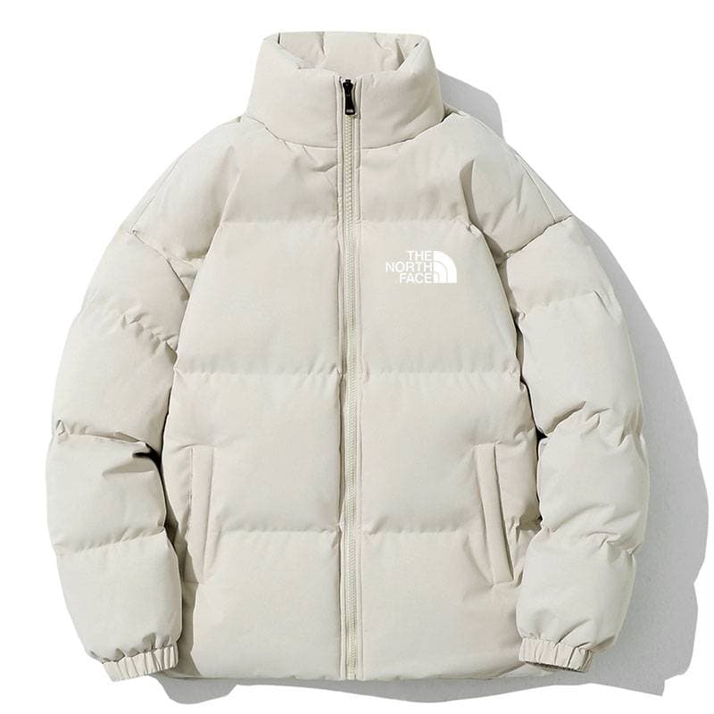 Manteau en coton simple à col montant, décontracté, tendance, marque épaisse, résistant au froid et chaud