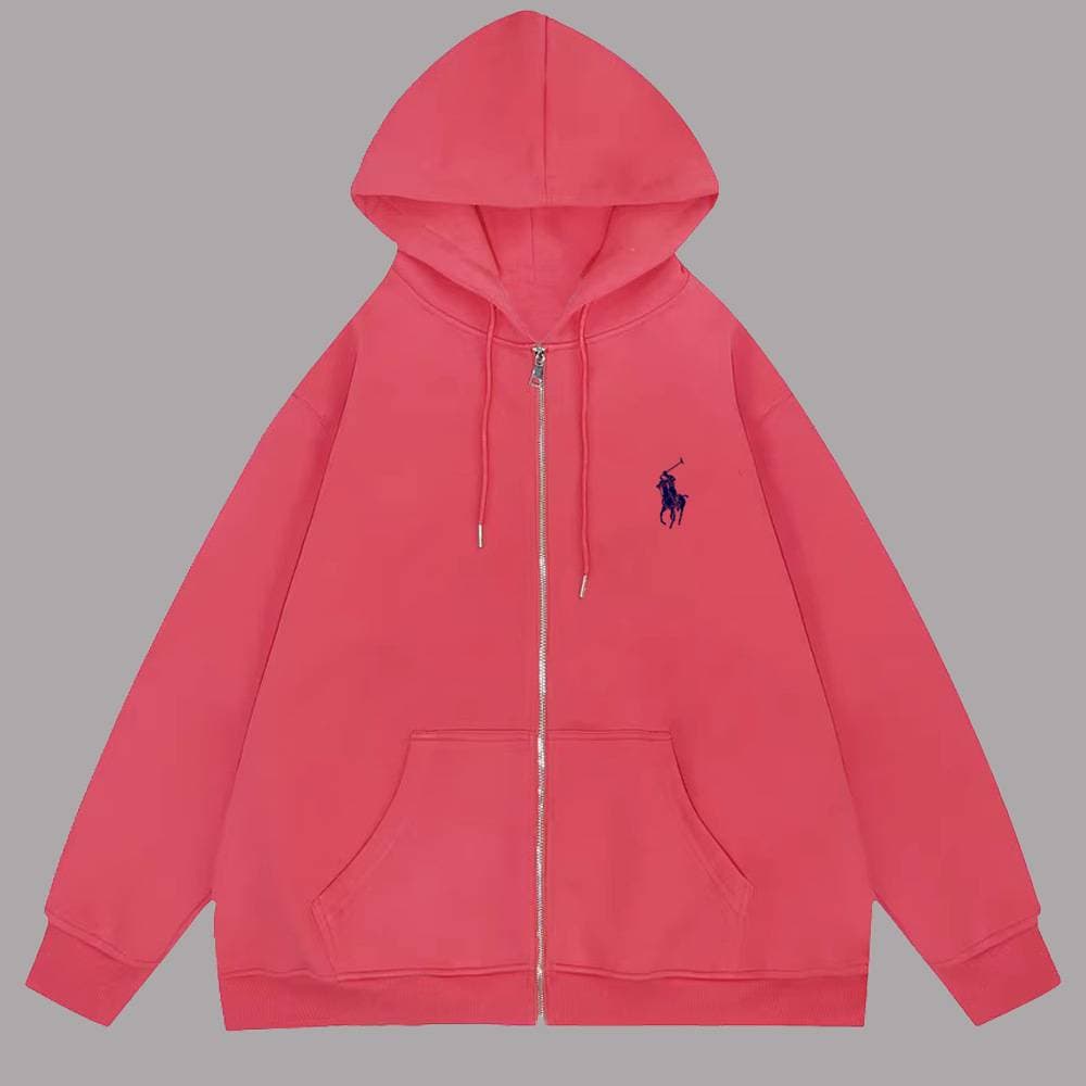 Veste à capuche imprimée, style identique pour hommes et femmes, haut ample à fermeture éclair, grande taille