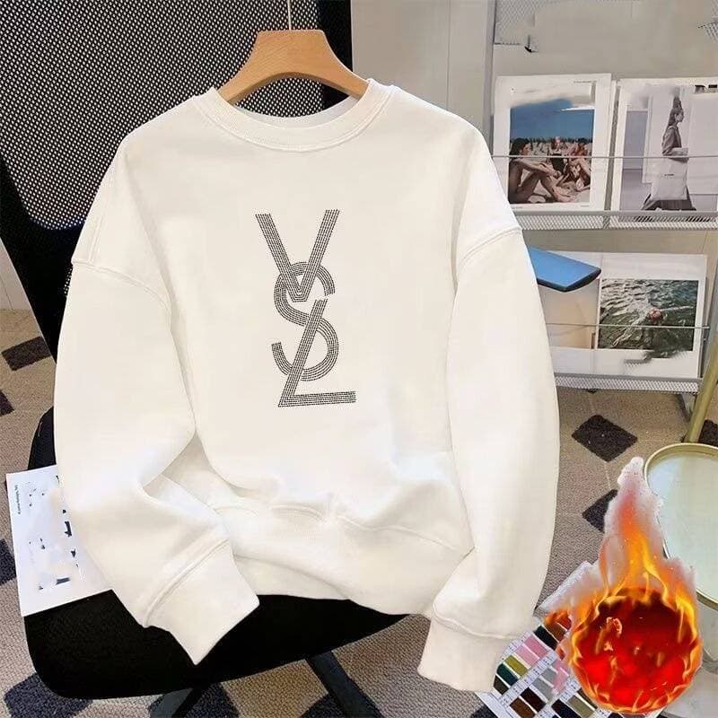 Pull en coton à col rond et velours pour homme, vêtement d'automne et d'hiver, ample et tendance, assorti à tout