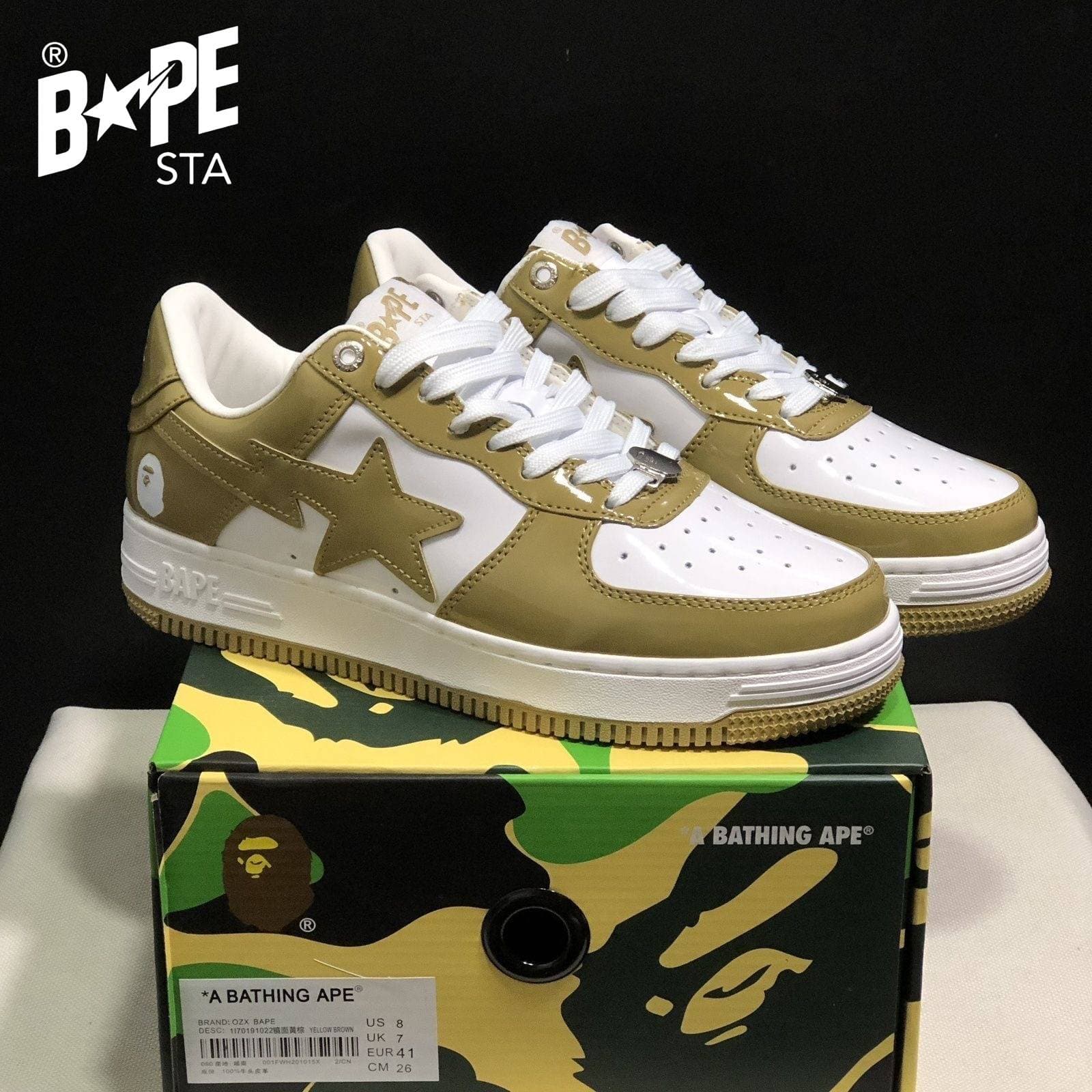Chaussures de planche classiques Marvel en cuir laqué A BATHING-APE, chaussures de planche Air Force No.1 unisexes