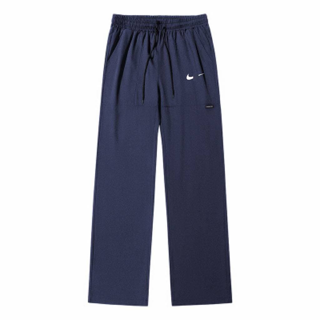 Pantalon de sport décontracté pour homme, coupe droite ample, taille élastique respirante avec cordon de serrage, résistant à l'usure et confort