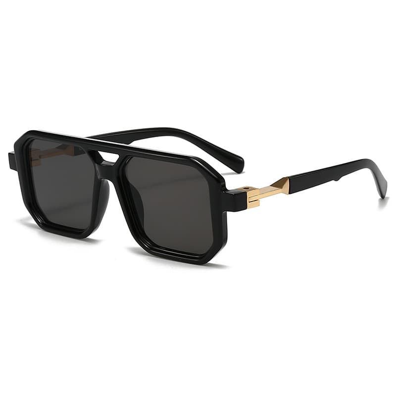 Double Bridge Square Sunglasses UV400 Fashion For Men And Women Retro Versatile