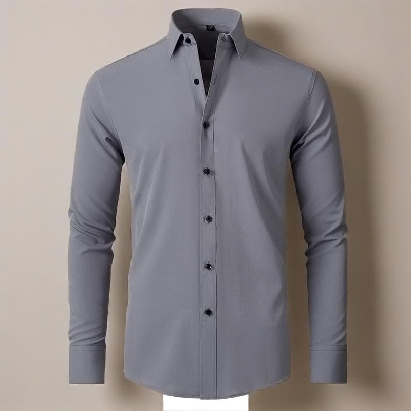 Men’s Clothing Men's Shirt Free Ironing Anti Wrinkle Simple Business Thin Shirt