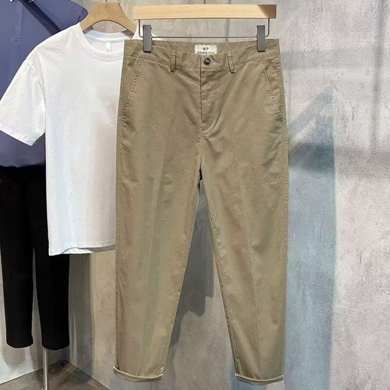 Men's Clothing Men's Slim Fit Tapered Casual Chinos - Breathable Cotton Comfortable Business Casual Pants With Stretch (Khaki, Black, Navy, Gray)​