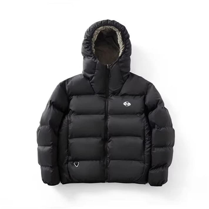 Men's Clothing Winter High End Men's And Women's Couple's Extra Thick Warm Fluffy Hooded Cotton Coat S Sports Embroidery Style