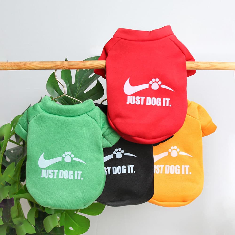 In Stock Autumn Winter Pet Cute English Letters Fleece Round Neck Sweatshirt Super Adorable Cat Dog Universal Clothes