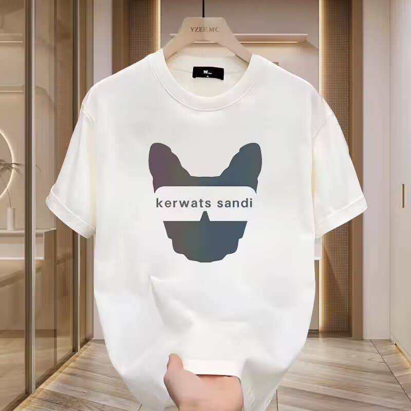 T-shirt d'été à manches courtes pour femme, collection tendance, coupe ample et décontractée, imprimé, manches courtes, noir.