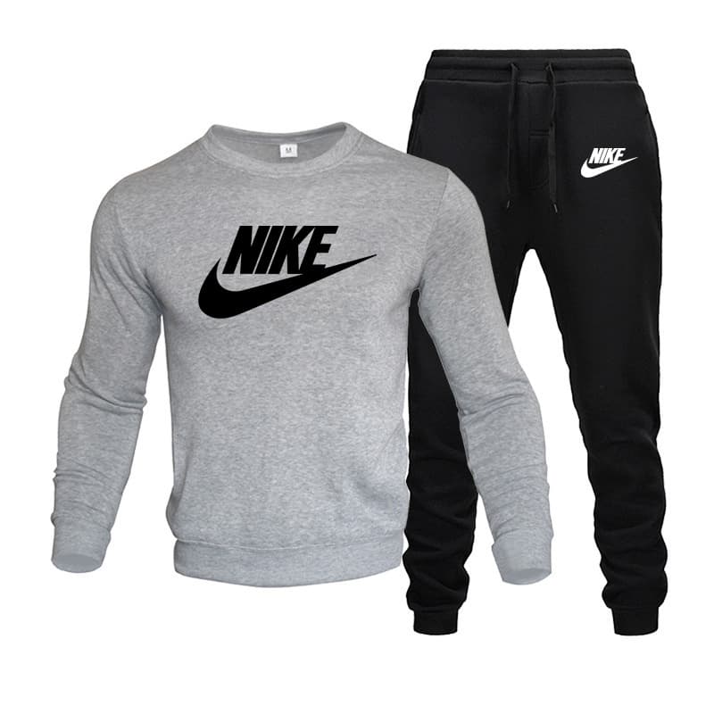 Ensemble pull à col rond et pantalon pour homme, haut à manches longues et pantalon, deux pièces, tendance et confortable, nouvelle collection aut