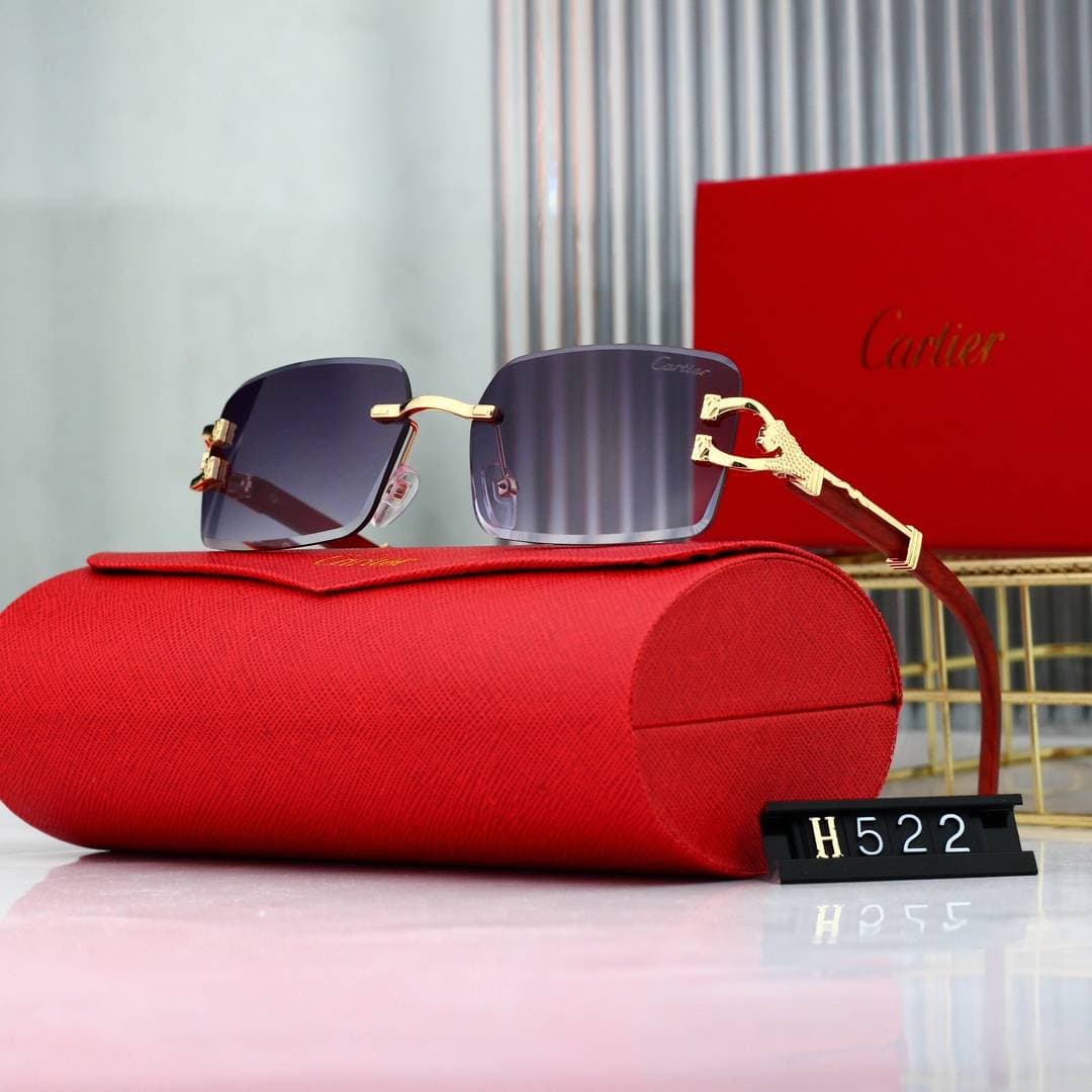 Lunettes de soleil polarisées tendance pour hommes, sans monture et au design innovant.