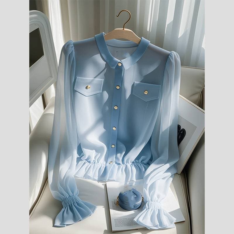 Women's Clothing light luxury high end tops unique beautiful small shirt