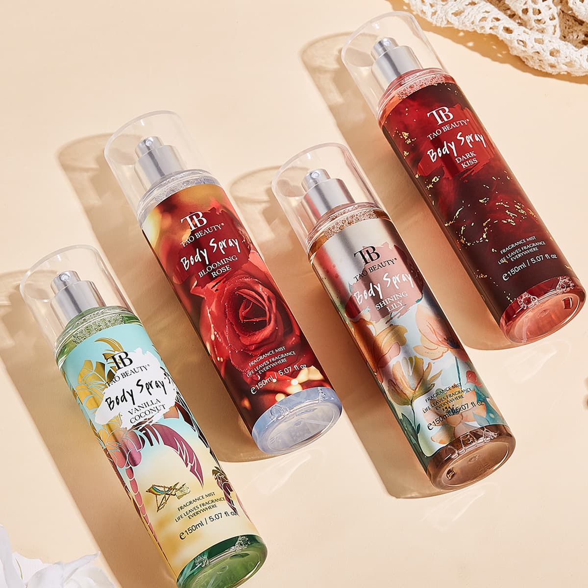 Fragrance Mist - Long-Lasting Light Scent, 4 Floral & Fruity Notes, Ideal For Daily Commute & Dates