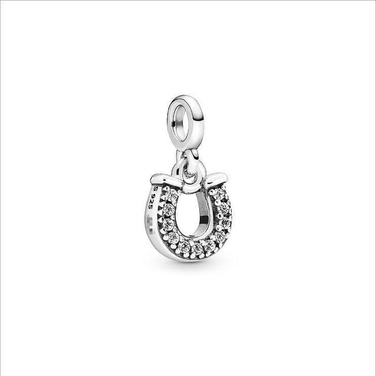 Pan's 925 Sterling Silver Magic Eye Palm ME Series Four-Leaf Clover Heart Pendant DIY Wing Accessories