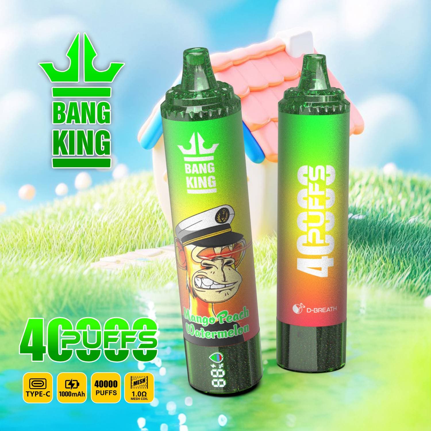 Cigarettes électroniques jetables BANG KING 40K PUFFS grande capacité et multi-saveurs,