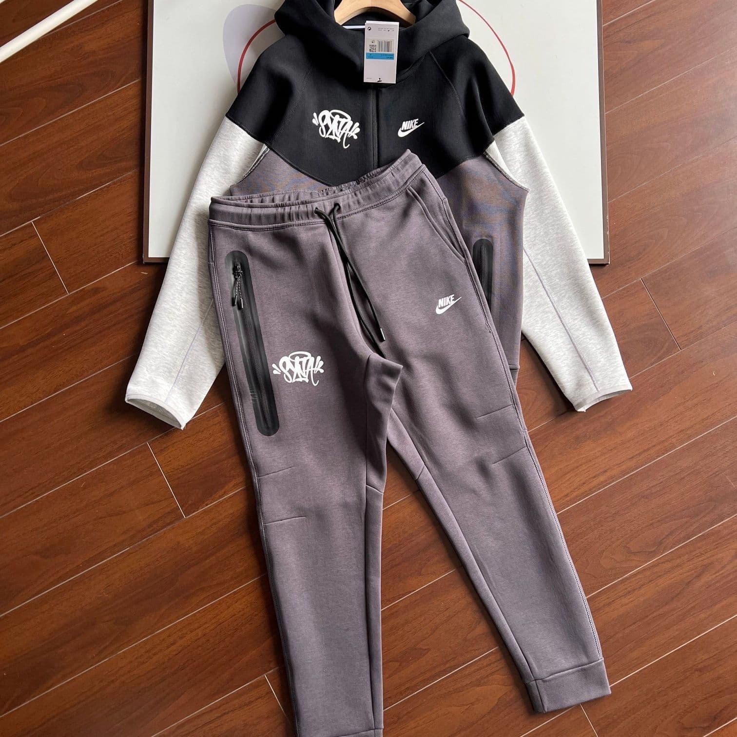Ensemble veste à capuche zippée pour homme, printemps-automne, sport, maille tendance, décontractée, entraînement