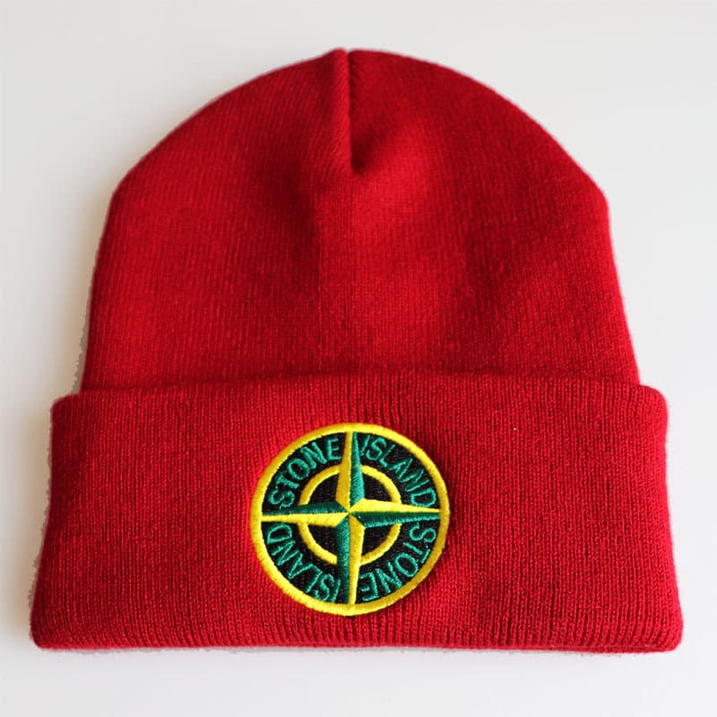 Bonnet tricoté sans bords pour hommes et femmes, en polaire, chaud, à la mode, doux, en pierre, avec étiquette épaisse, pour Sports de Ski, hiver