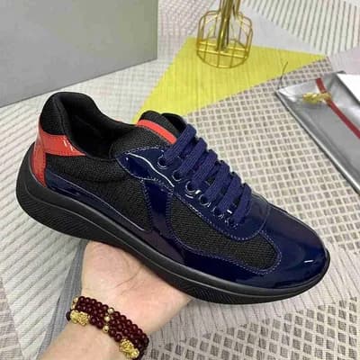 Chaussures de course polyvalentes en cuir verni véritable de haute qualité pour l'été 2025 de la Coupe des Amériques