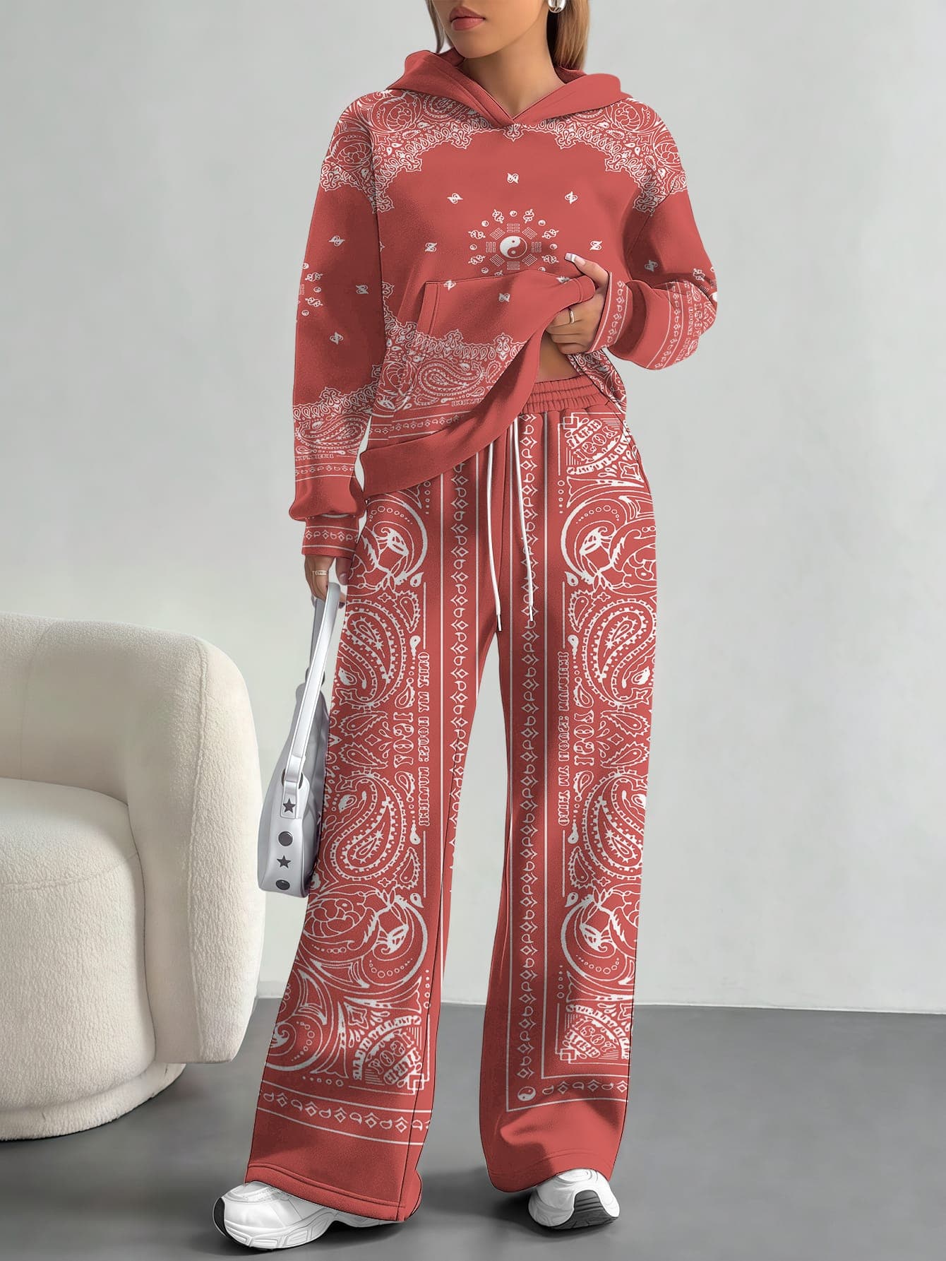 Pink Splicing 2025 New Camouflage Sports Style Foreign Trade Comfortable Fashion Casual European And American Women's Suit