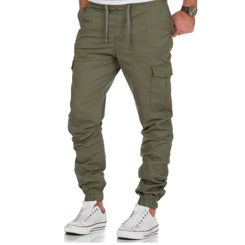 Men's Workwear Multi-Pocket Casual Pants Trousers Woven Sports Leggings Polyester Standard Thickness For Winter Autumn Spring