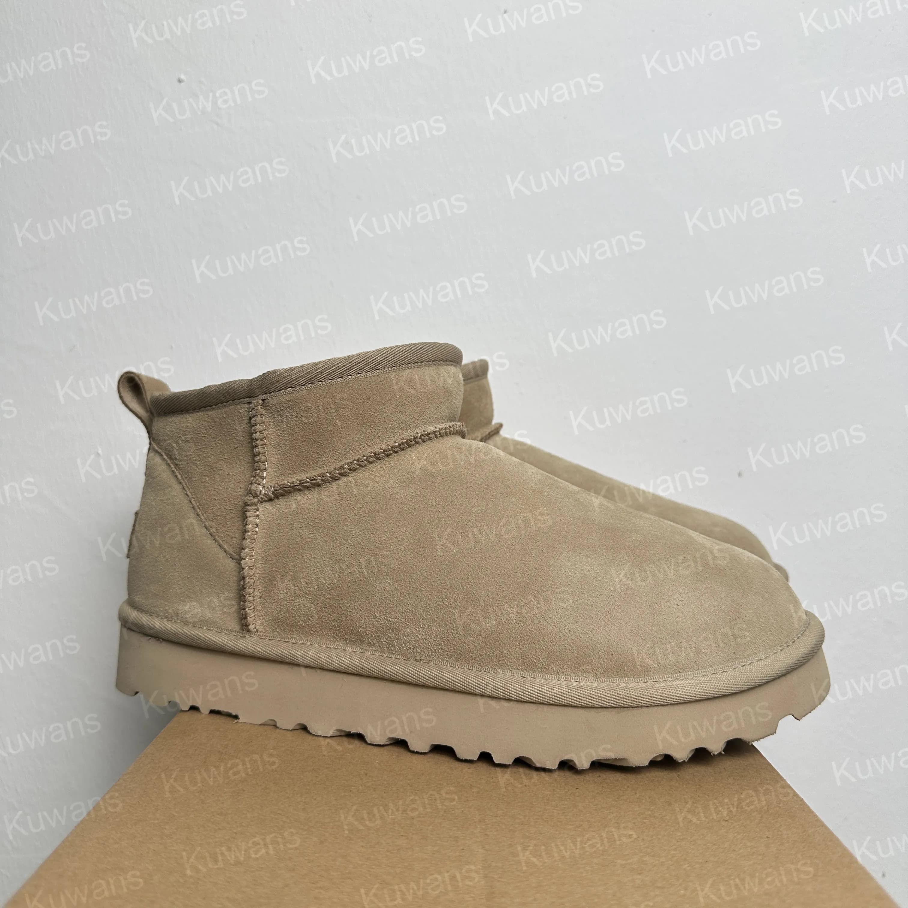 U GG Designer Classic Ultra Mini Bottes de Neige Plateforme Courte Femmes Hommes Fourrure Peau de Mouton Tasman Tazz Chesut Sable Graine de Moutarde