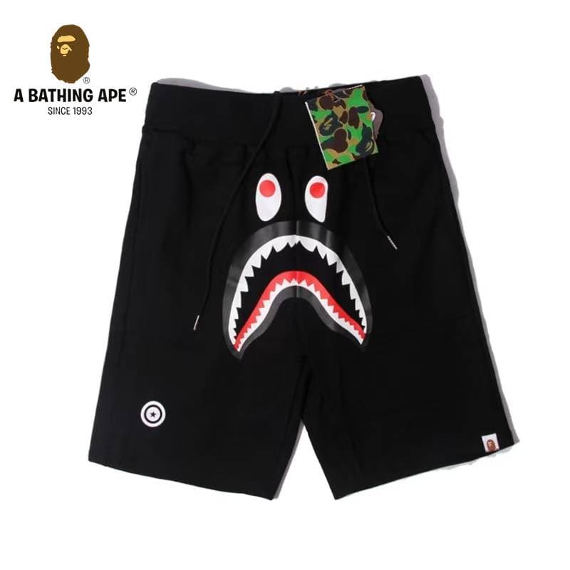 A BATHONG APE Ape Head Shark Shorts Ape Head Shorts Five Leg Casual Shorts, Made Of Pure Cotton Fabric