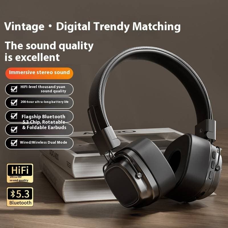 Stage-Ready Wireless Headphones With 30-Hour Battery, Crystal Clear Calls & Universal Compatibility – Foldable & IPX4 Waterproof