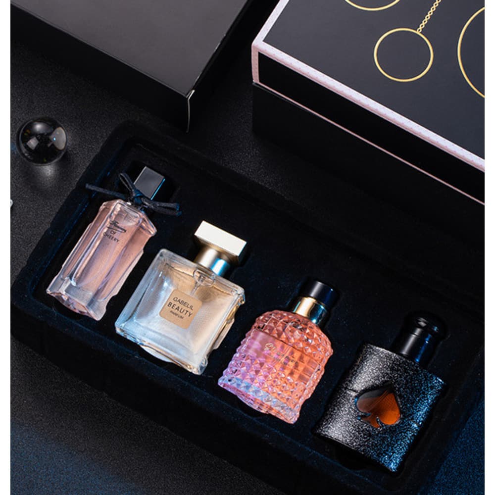 New Perfume Flower Tale Of Black Crow Four Piece Women's Perfume Set Gift Box Fresh And Lasting Fragrance Popular Perfume