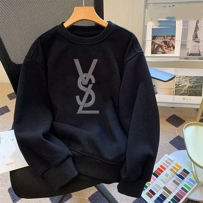 Pull en coton à col rond et velours pour homme, vêtement d'automne et d'hiver, ample et tendance, assorti à tout