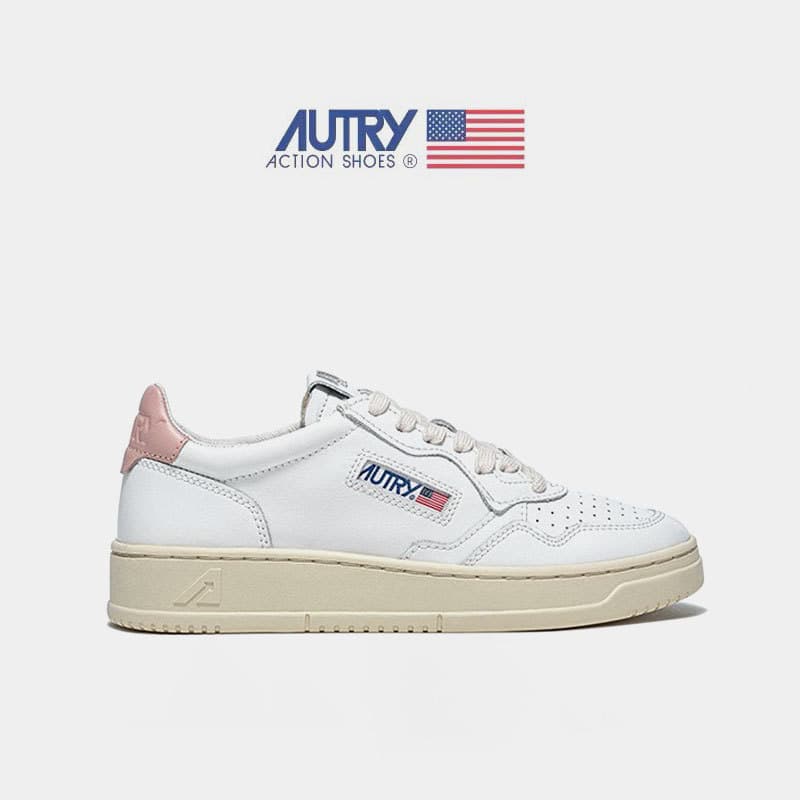 Autry ~ chaussure épissure queue blanche chaussures décontractées rétro bout rond à lacets même Style chaussures sport petites chaussures blanc